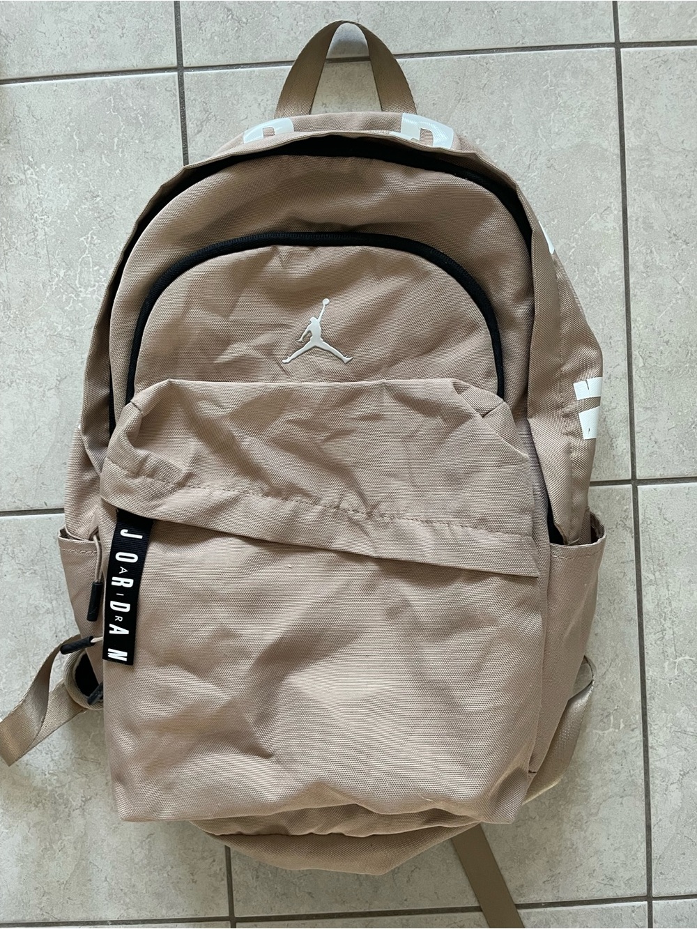 Jordan Tan Jumpman Backpack with Front Pocket